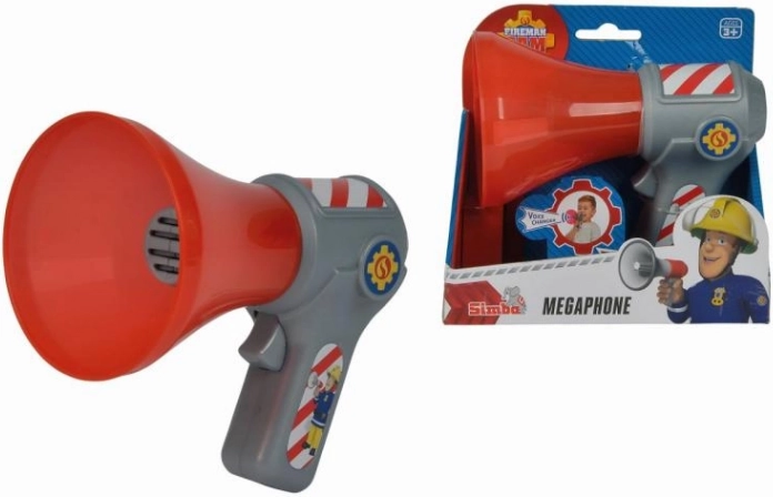 Mégaphone Sam le Pompier avec changement de voix 16 cm