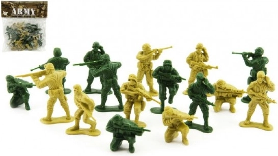 Set de soldats en plastique 100 g sur carte