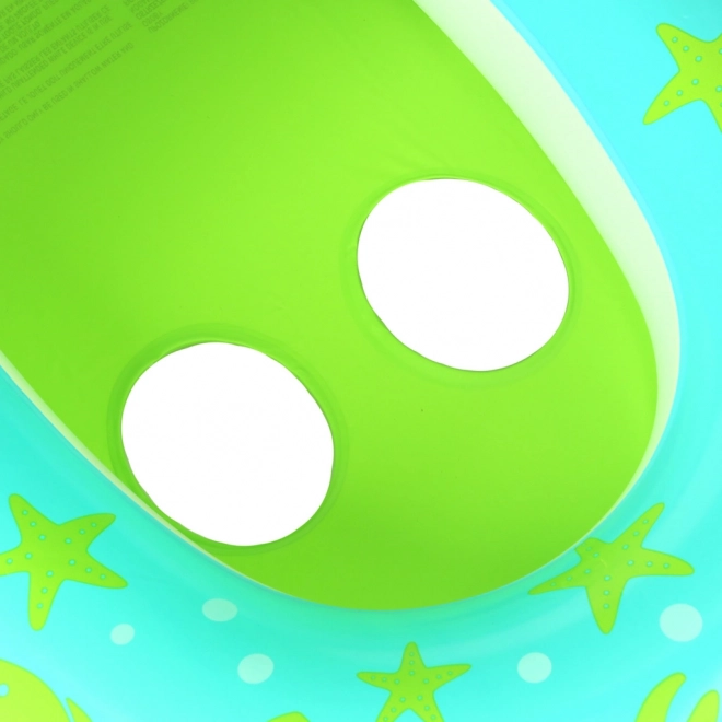 Cercle flottant gonflable vert avec visière BESTWAY pour bébés