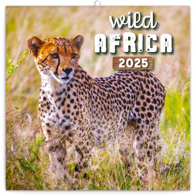 Calendrier Bloc-notes Afrique Sauvage 2025, 30 × 30 cm