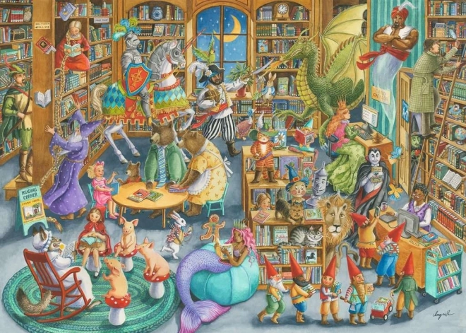 Puzzle 2D 1000 Ravensburger Nord dans la bibliothèque