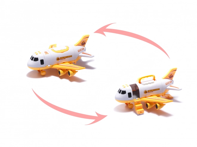 Avion de fret avec engins de chantier