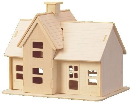Puzzle 3D en bois Pelleteuse