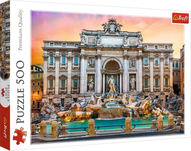 Puzzle 500 pièces Fontaine de Trevi, Rome Trefl