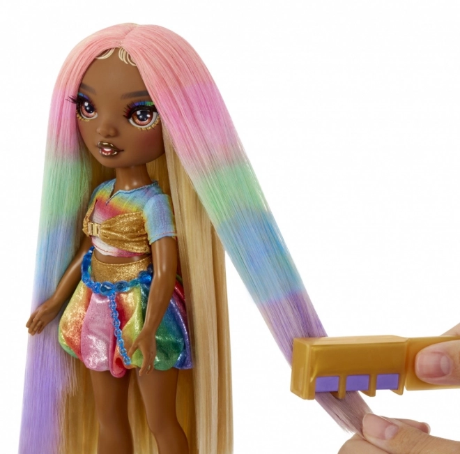 Poupée Rainbow High Meline avec craies pour cheveux