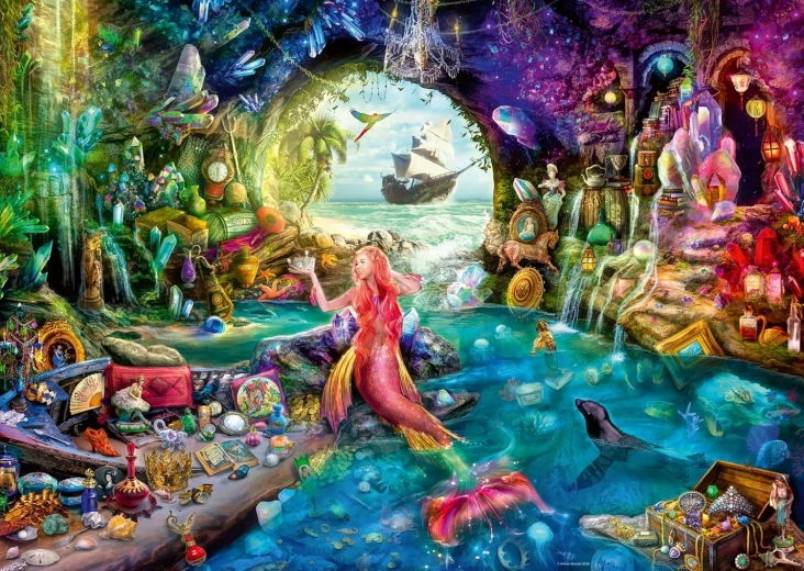 Ravensburger puzzle Le trésor mystérieux de la sirène 1000 pièces