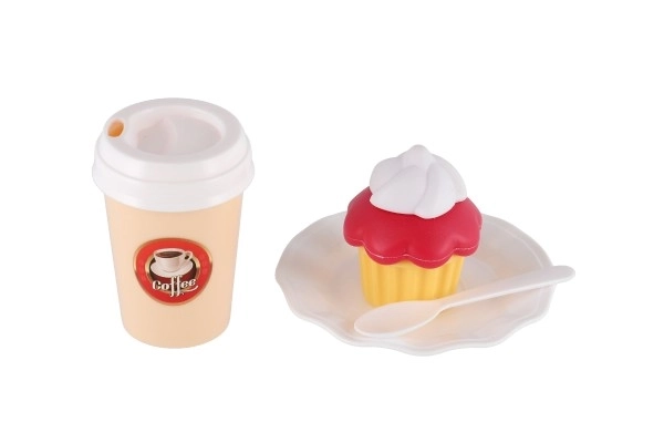 Jouet pour enfants Café avec machine à café et pâtisseries