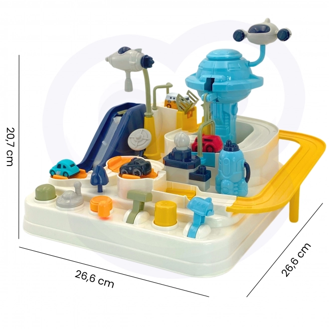Piste de course interactive de Woopie aventure spatiale