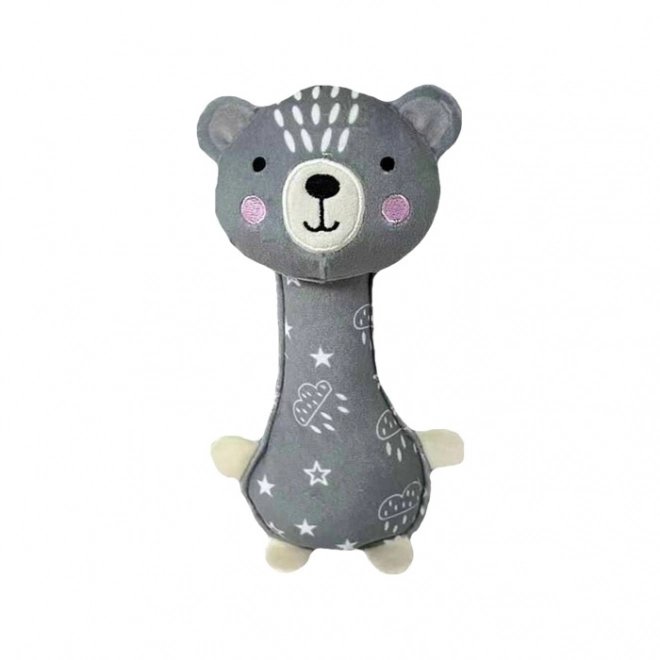 Ours gris avec son 17 cm