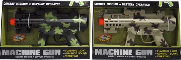 Fusil-mitrailleur avec effets lumineux et sonores pour enfants