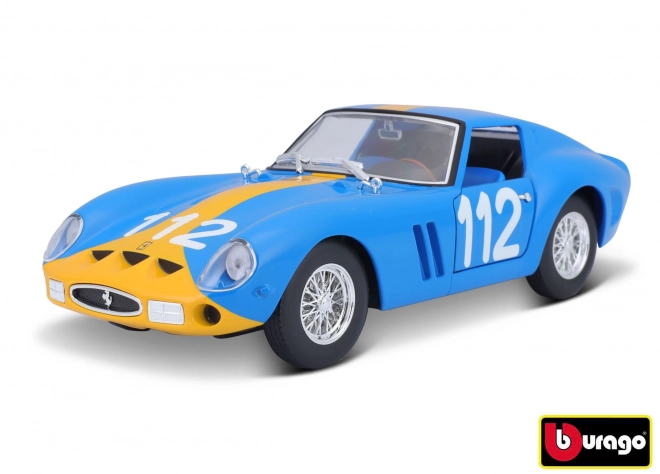 Bburago Ferrari kit de modèle de course GTO 250 en bleu