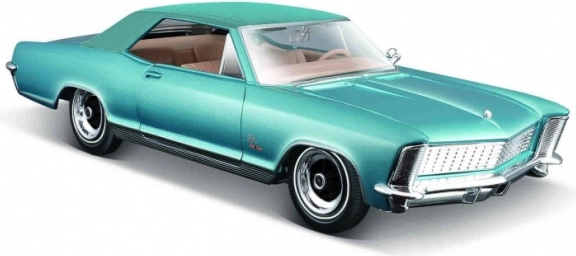 Modèle Buick Riviera 1965 bleu 1/24