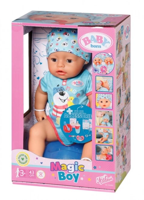 BABY born avec tétine magique, garçon, 43 cm
