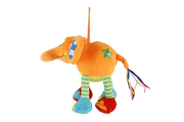 Éléphant en peluche coloré