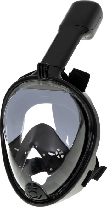 Masque de plongée intégrale pliable avec tuba L/XL noir