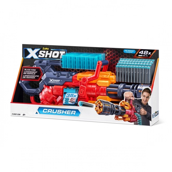 Lanceur X-Shot Crusher avec 48 fléchettes en mousse