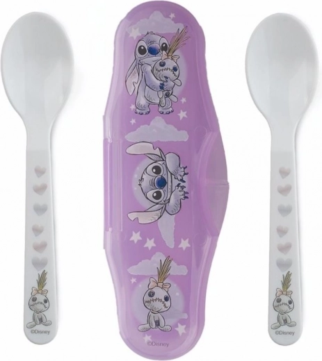 Set de cuillères pour enfants avec étui Lilo et Stitch