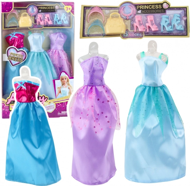 Ensemble de robes et accessoires pour poupées ANLILI – 9 pièces