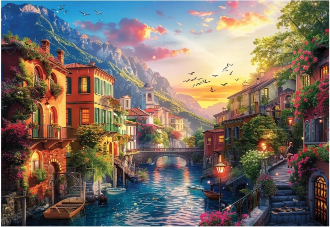 Puzzle Petite ville méditerranéenne 2000 pièces