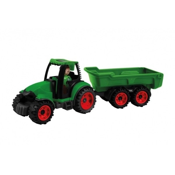 Auto Truckies tracteur avec remorque en plastique 32cm avec figurine en boîte 24m+