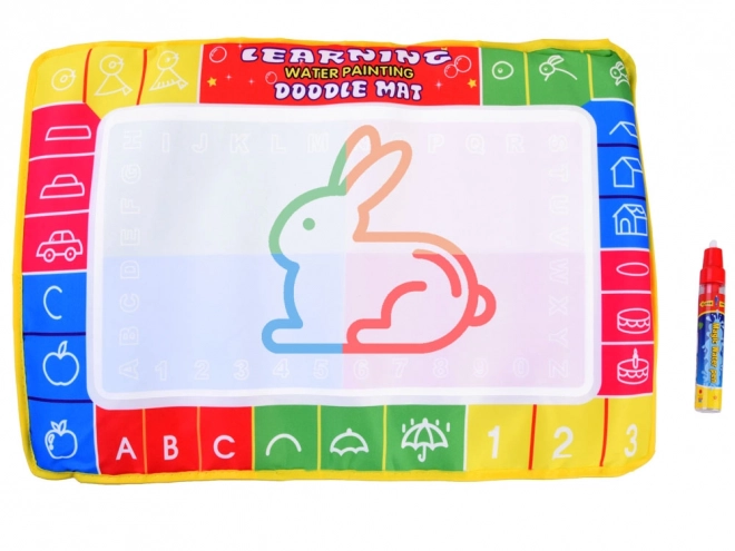 Tapis d'eau coloré avec stylo