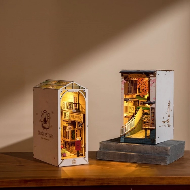 Ratelier de livres Ville du Soleil avec éclairage LED modèle 3D