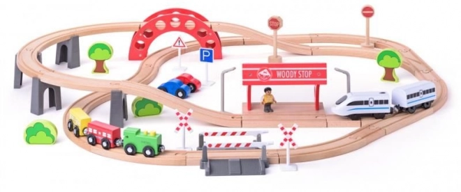Train en bois avec ensemble électrique