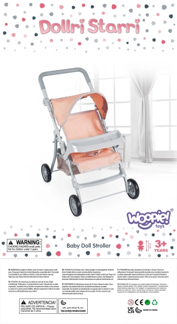 Woopie Poussette Royale avec des Cœurs Colorés