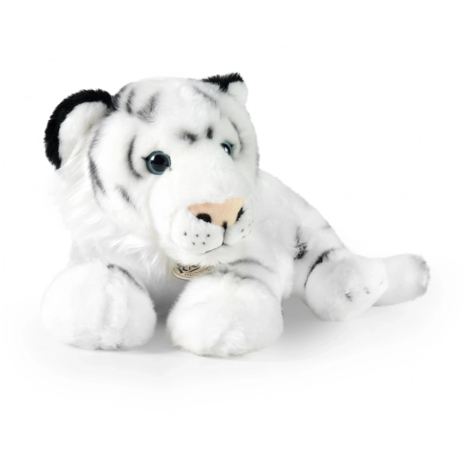 Tigre en peluche blanc couché 36 cm ECO-FRIENDLY