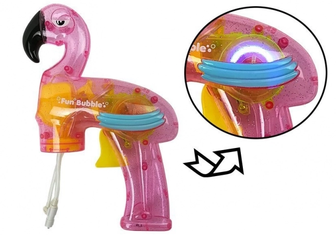 Pistolet à bulles Flamant rose rose