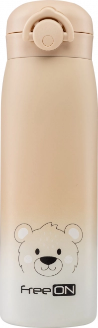 Thermos en acier inoxydable FreeON Beige 480 ml