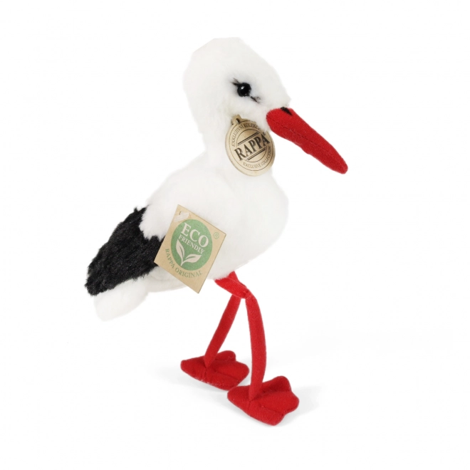 Cigogne en peluche 15 cm ÉCOLOGIQUE