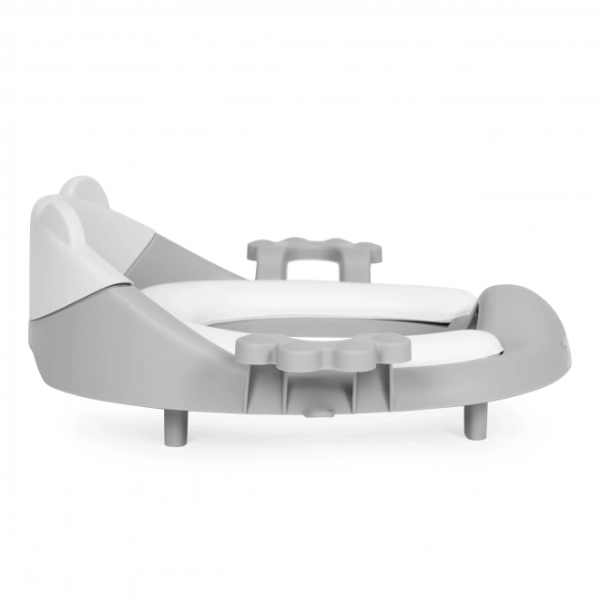 Siège de toilette pour enfants avec supports et coussin doux gris ECOTOYS