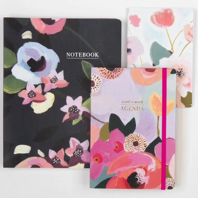 Galison Ensemble de mini-carnets avec pétales peints 2 pcs