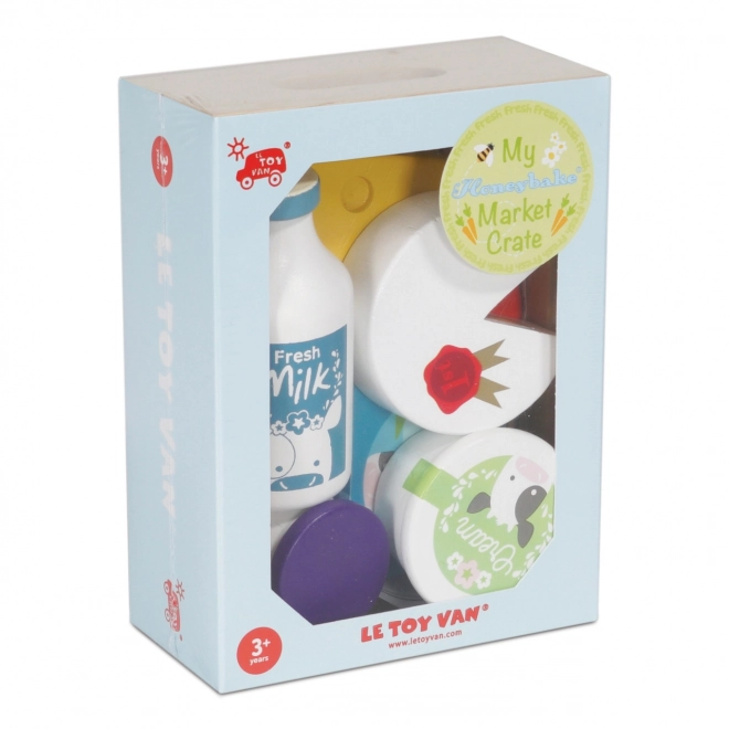 Le Toy Van Caisse avec Produits Laitiers