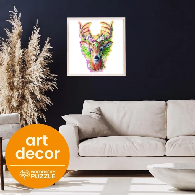 WOODEN CITY Puzzle en Bois Cerf de Mode 250 pièces EKO