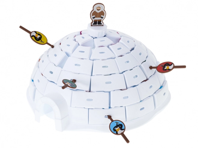Jeu de société construis un igloo avec des pingouins