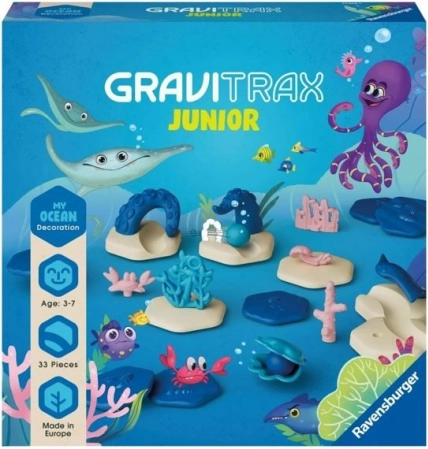 Ravensburger GraviTrax Junior Océan – set d’extension pour circuit à billes