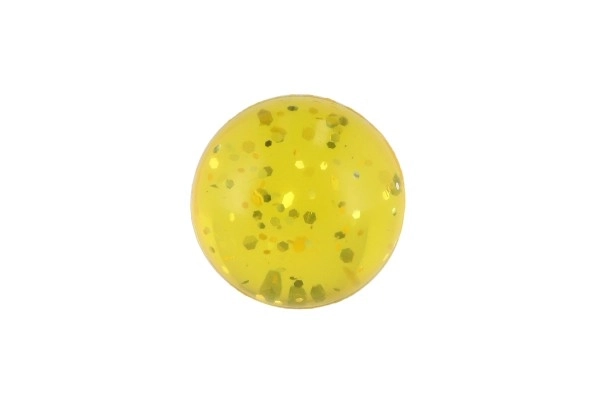 Balle rebondissante colorée avec paillettes