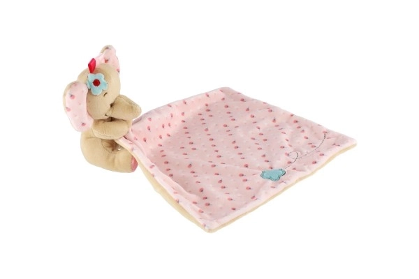 Peluche éléphant rose 25x25 cm – Rose