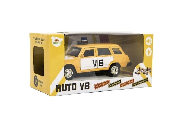Voiture de police VB Lada Combi métal/plastique 12 cm avec lumière et son