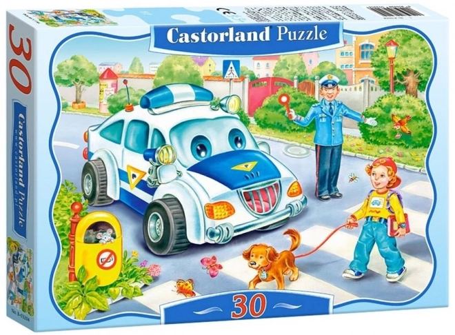 Puzzle chemin vers l'école pour enfants