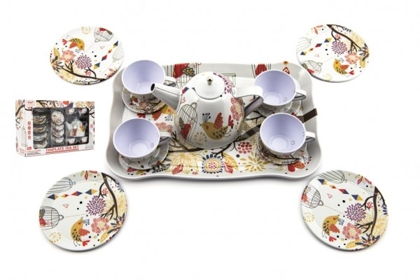 Ensemble de vaisselle en fer blanc 15 pcs