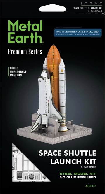 Kit de Lancement de la Navette Spatiale METAL EARTH 3D (ICONX)