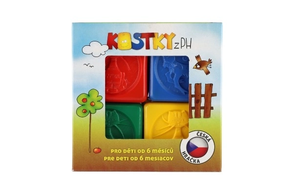 Blocs en plastique colorés avec animaux, ensemble de 8 pièces