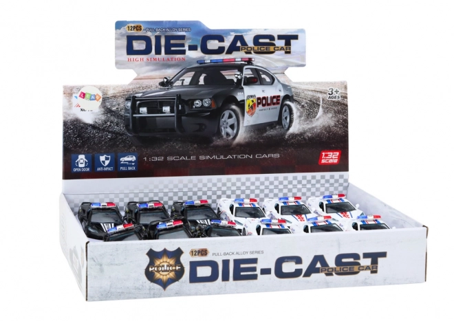 Voiture de police métallique 1:32 Drive Mix