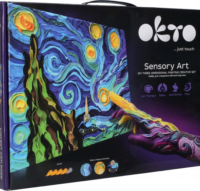 OKTO SENSOTY ART ensemble d'art "Nuit étoilée" 30x40 cm