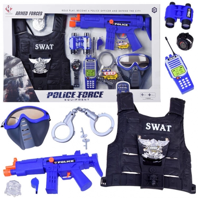 Ensemble de police avec gilet et accessoires