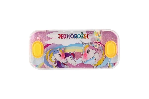 Jeu d'eau casse-tête 15,5x7cm plastique licorne 4 types 24pcs en boîte