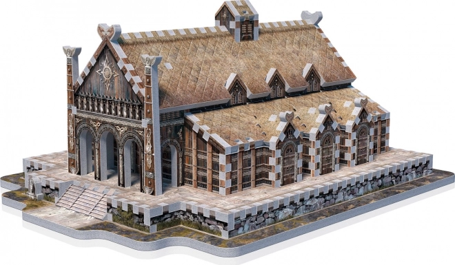 WREBBIT puzzle 3D Seigneur des Anneaux : La Salle Dorée d'Edoras